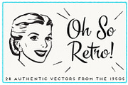 28 Authentic Retro 1950s Vectors, a Person Illustration by Piddix Archives (Thumbnail 1 of 5)