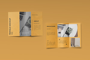 A4 TRIFOLD/BROCHURE MOCKUP