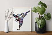 Taekwondo Kick Pose Photo collage, a Flyer Template by AIW SOLUTIONS (Thumbnail 1 of 4)