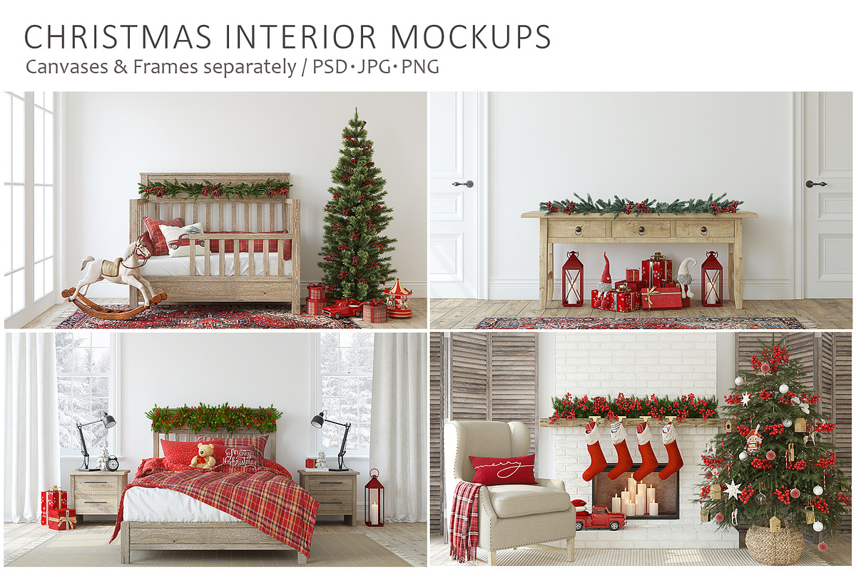 MAGIC CHRISTMAS Frame Mockups, a Print Template by MyHomeMockups (Photo 1 of 12)