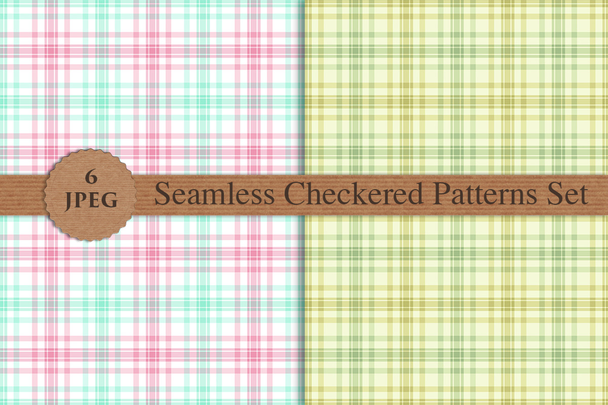 PLAID CHECKERED seamless patterns, a Pattern Graphic by Futurel (Photo 2 of 4)