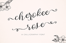 Cherokee Rose Calligraphy Font