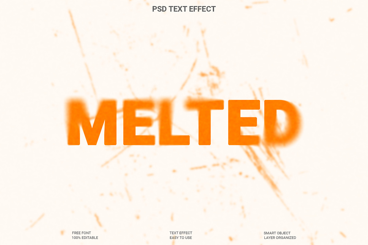 Fuzzy Melted Text Effect PSD Templat, a Layer Style Add-On by Imamul001
