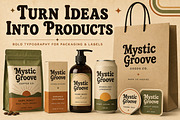 Mystic Groove – Retro Display Font, a Script Font by Wow Magic (Thumbnail 4 of 4)