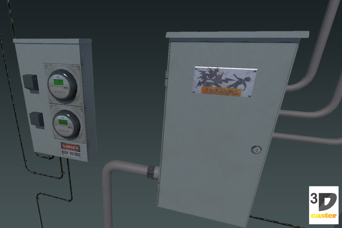 Electrical Control Panel #3, an Object 3D Model by 3DCaster (Photo 4 of 5)