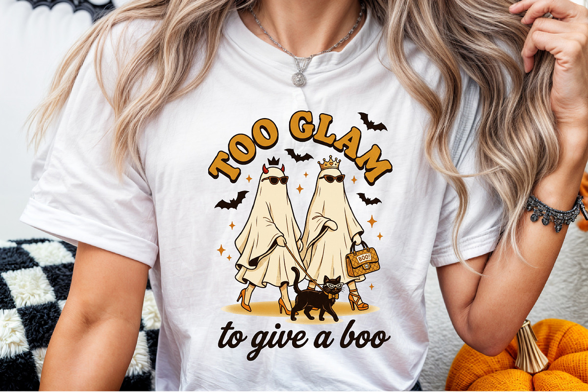 Too Glam to Give a Boo,Funny, a Work Illustration by Sublimation Artist (Photo 6 of 9)