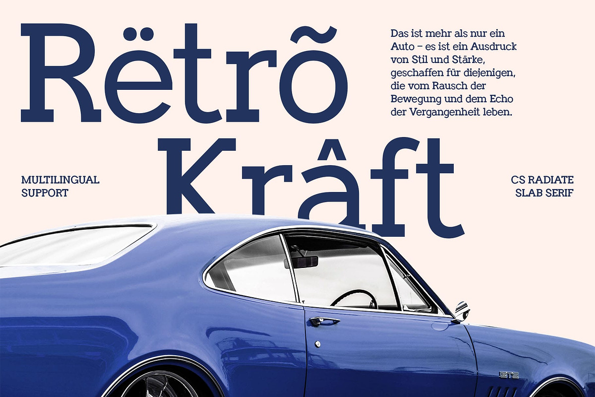CS Radiate – Slab Serif Font, a Serif Font by Craft Supply Co. (Photo 5 of 8)