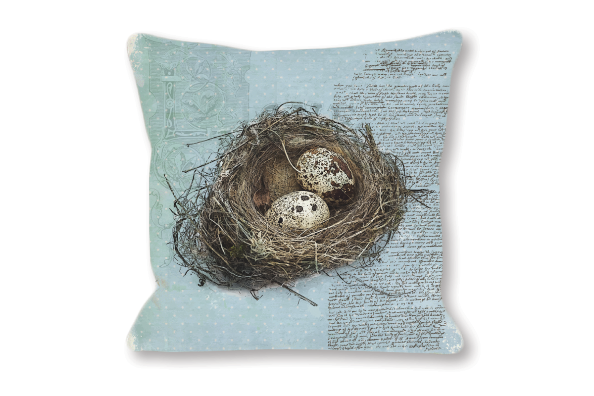 Quail's Nest - Blue Edition, a Decorative Illustration by Digital Art Downloads (Photo 2 of 3)