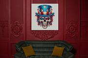 Uncle Sam Skull Illustration Pack, a Decorative Illustration by TheBlackPixelCo (Thumbnail 5 of 9)