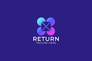 4 Circle and Box Arrow Center Logo, a Branding & Logo Template by Signatoro (Thumbnail 3 of 4)