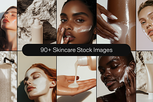 90+ Skincare Stock Photo Bundle