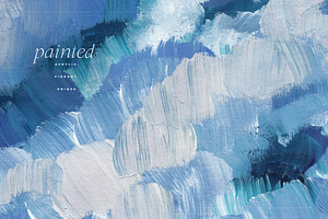 Blue Painted Abstract Backgrounds