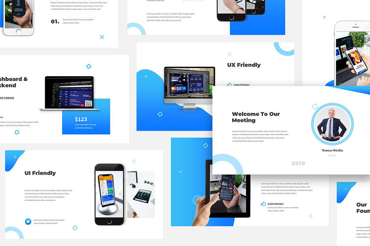 Mobile App Powerpoint Proposal, a Presentation Template by Giant Design