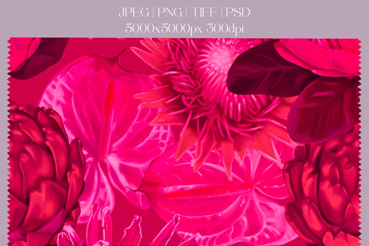 Viva Magenta - pattern collection, a Pattern Graphic by NNclipart (Photo 8 of 20)