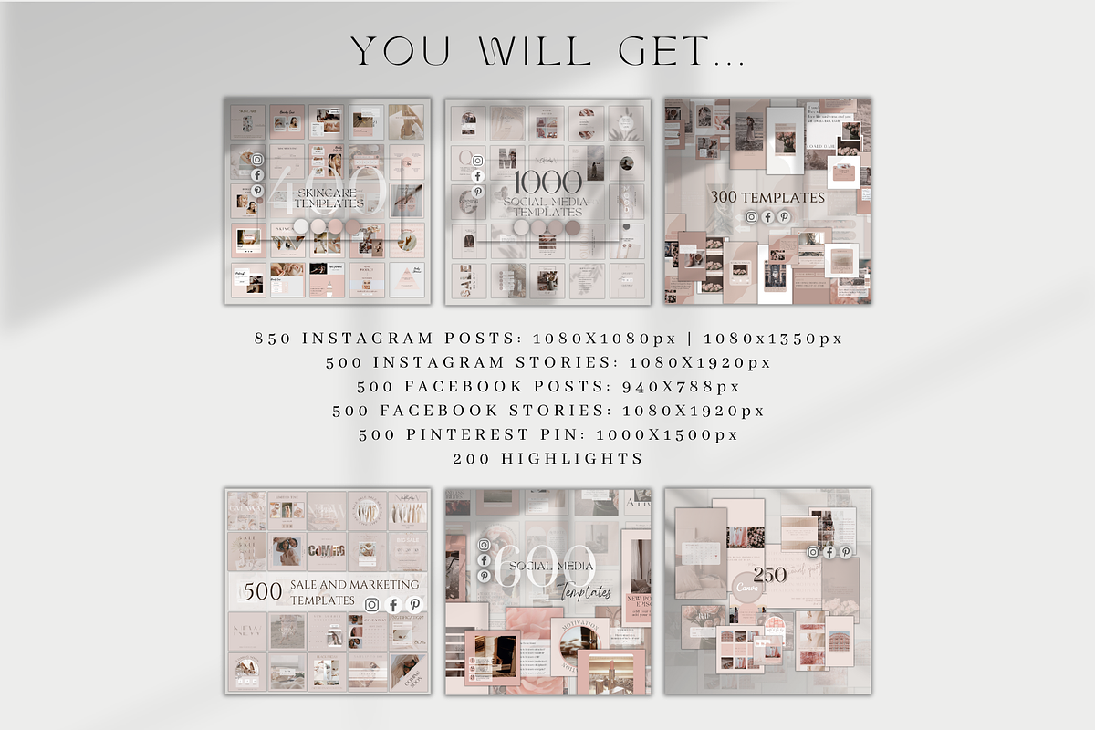 Pink Beauty Canva Templates, a Social Media Template by BRANDcontent (Photo 11 of 18)