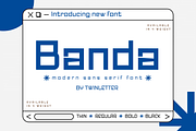 Banda, a Sans Serif Font by twinstd (Thumbnail 1 of 12)