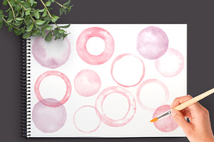 Watercolor Love Valentine Graphics