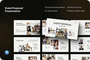 Event Proposal Keynote, a Presentation Template by SquidPixey