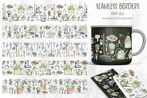 GARDENING Watercolor Set