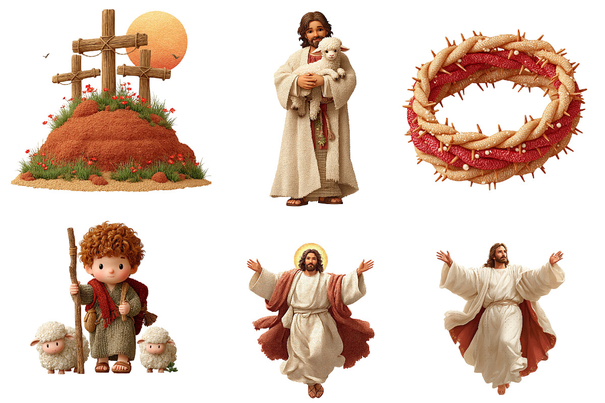 Christian Easter Clipart Jesus Png, an Illustration by CreationArt (Photo 2 of 5)