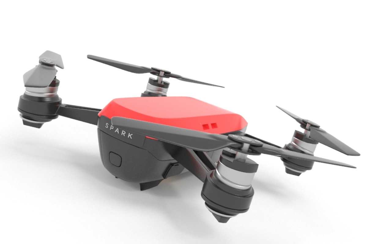 DJI Spark Mini Drone, an Object 3D Model by Tedi Permana (Photo 3 of 13)