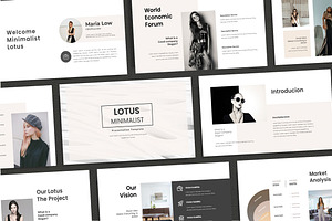 Lotus Minimalist_Key&GSL Templates, a Presentation Template by yanindesign