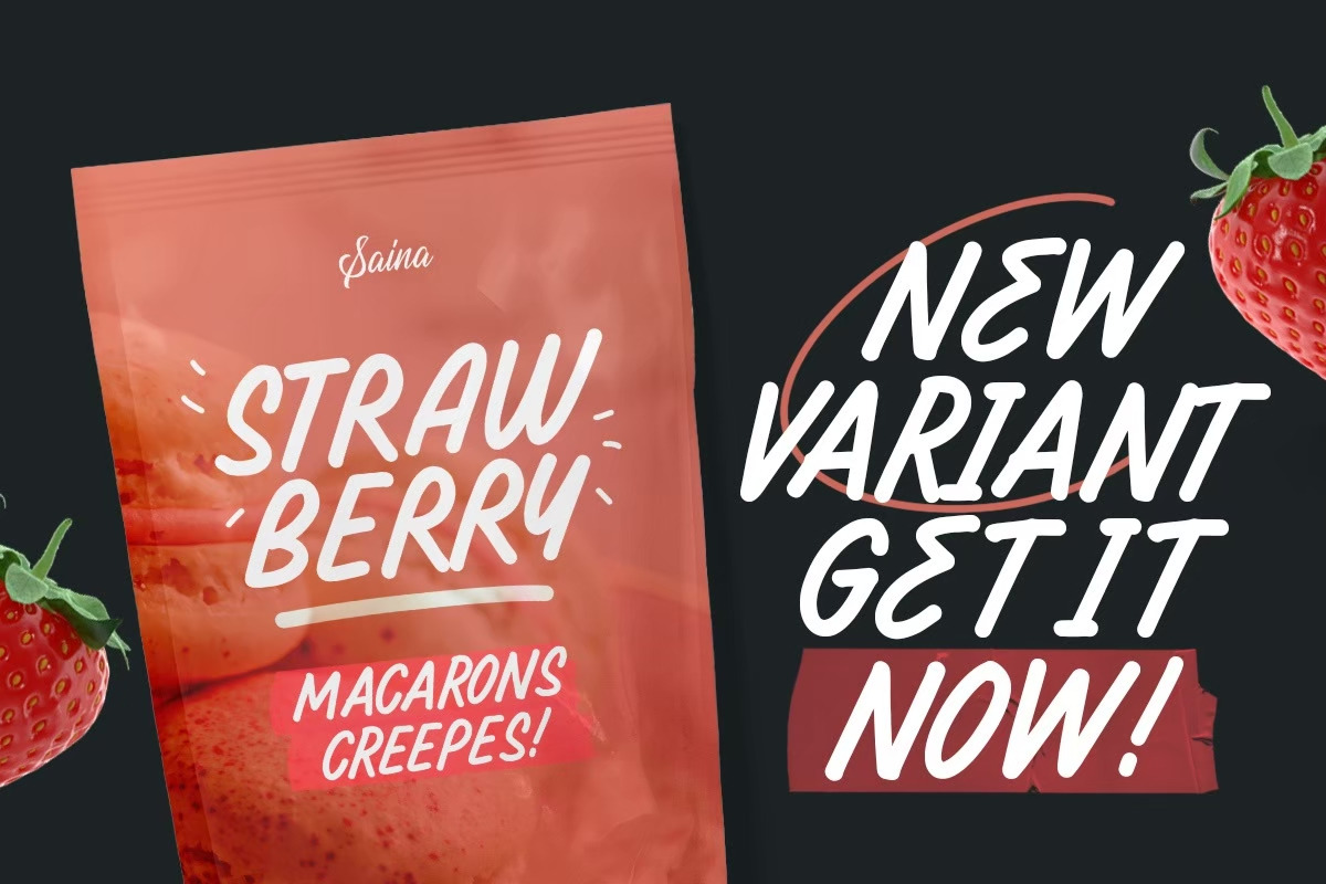 Darthon! - Fun Ballpoint Typeface, a Font by Letterhend Studio (Photo 2 of 7)