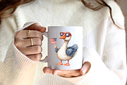 Cartoonish Patriotic Goose Clipart, an Illustration by CreationArt (Thumbnail 6 of 9)