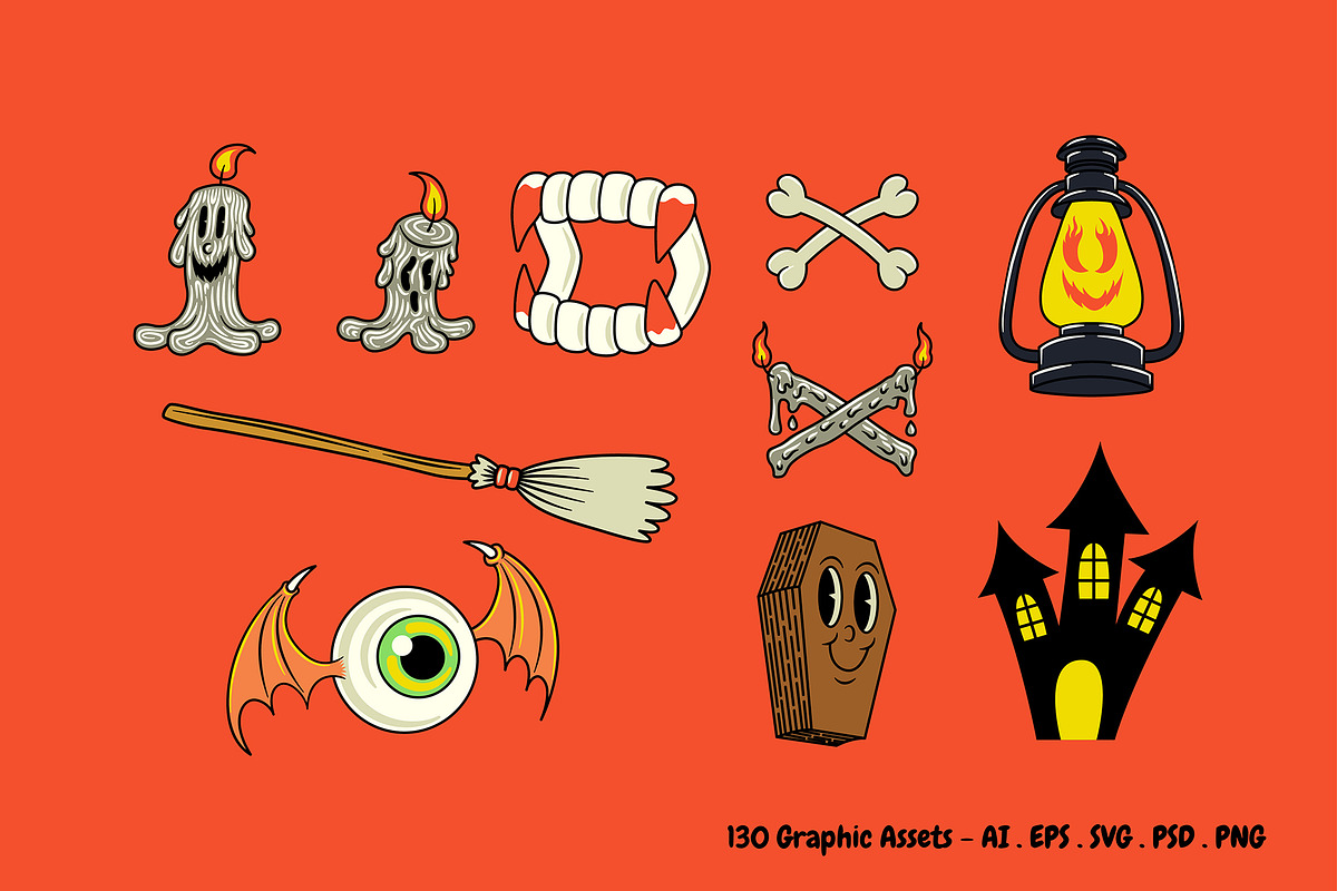 Halloween Creepers Graphic Pack, an Illustration by The Isian (Photo 9 of 17)