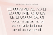Gabrieli - Fancy Modern Sans Display, a Sans Serif Font by Cloverons (Thumbnail 9 of 14)