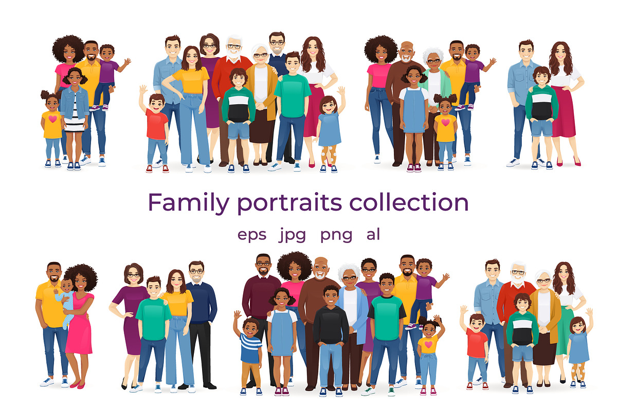Family portraits collection, a Person Illustration by Volha Hlinskaya (Photo 1 of 6)