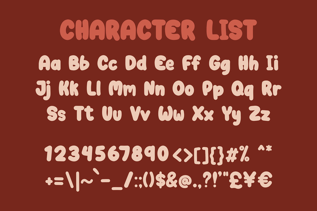 Chubby Bunny | Cute Handwritten Font, a Sans Serif Font by The Creative Bix (Photo 7 of 7)