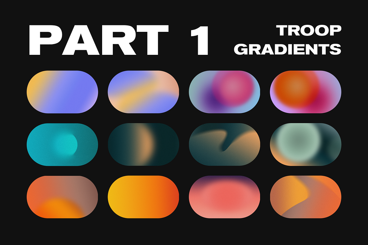 Troop - Textured Grain Gradients, a Background Graphic by Delightful Design (Photo 9 of 11)
