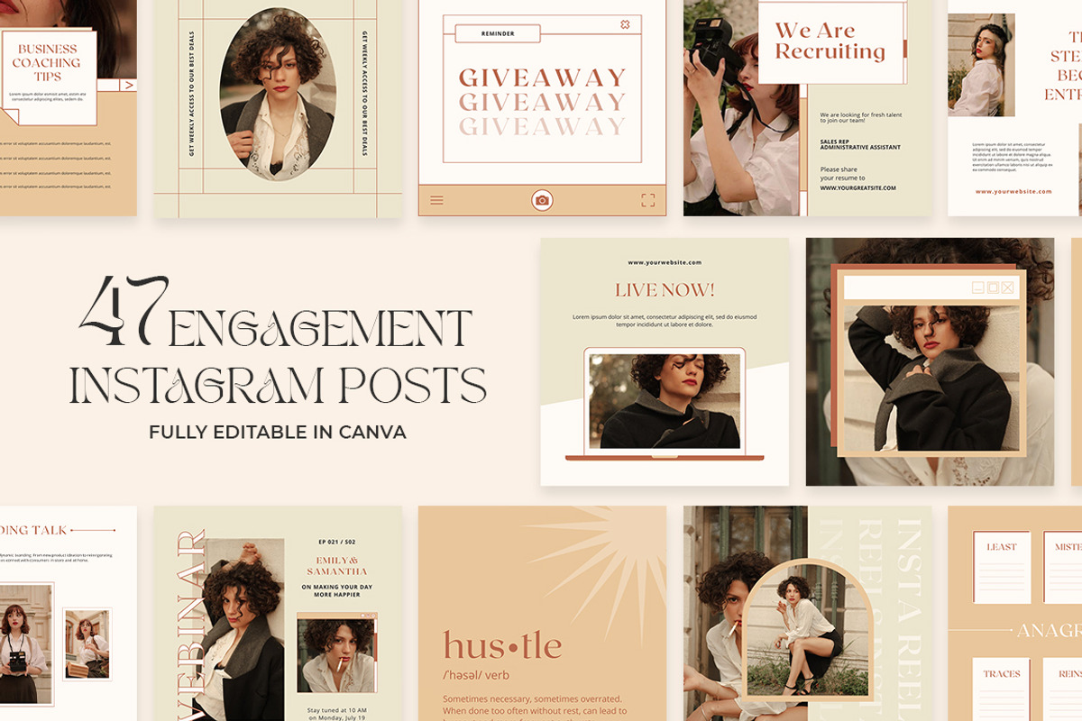 Instagram Post Templates – Canva, a Social Media Template by Eesome Design Studio (Photo 1 of 8)