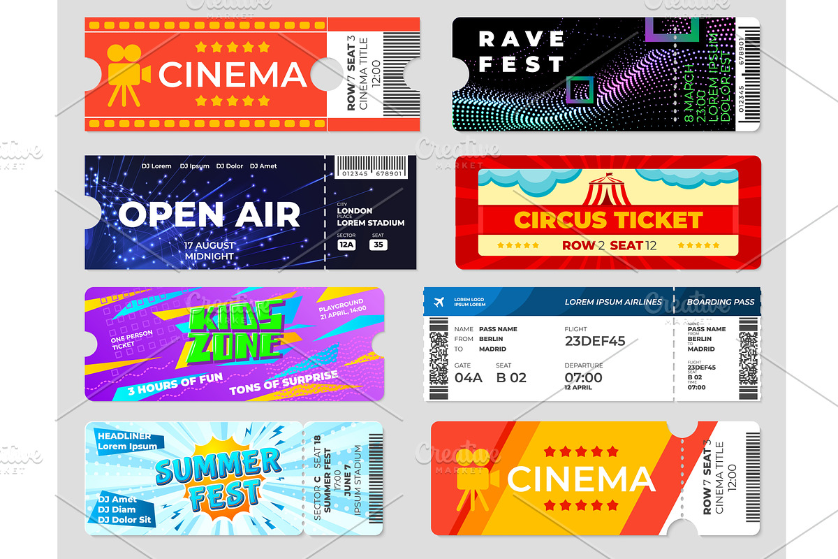 Entertainment tickets. Concert, a Background Graphic by Valerie Bodnar