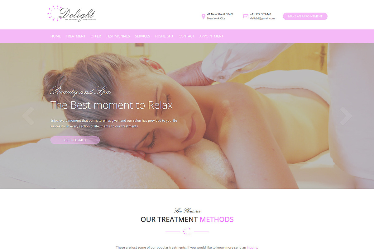 Delight - Balance of Body and Mind, a Landing Page Template by inSTUDIO43 (Photo 1 of 6)