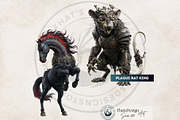 Crystal Beasts Fantasy Cliparts, a Decorative Illustration by ThatsDesignArt (Thumbnail 11 of 14)