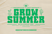 Grow Summer-Retro Display Font, a Serif Font by Linecreative (Thumbnail 1 of 6)