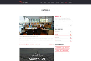 We.Make - Bootstrap 3 PSD Template