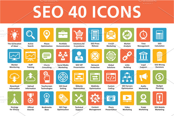 Seo 40 Icons