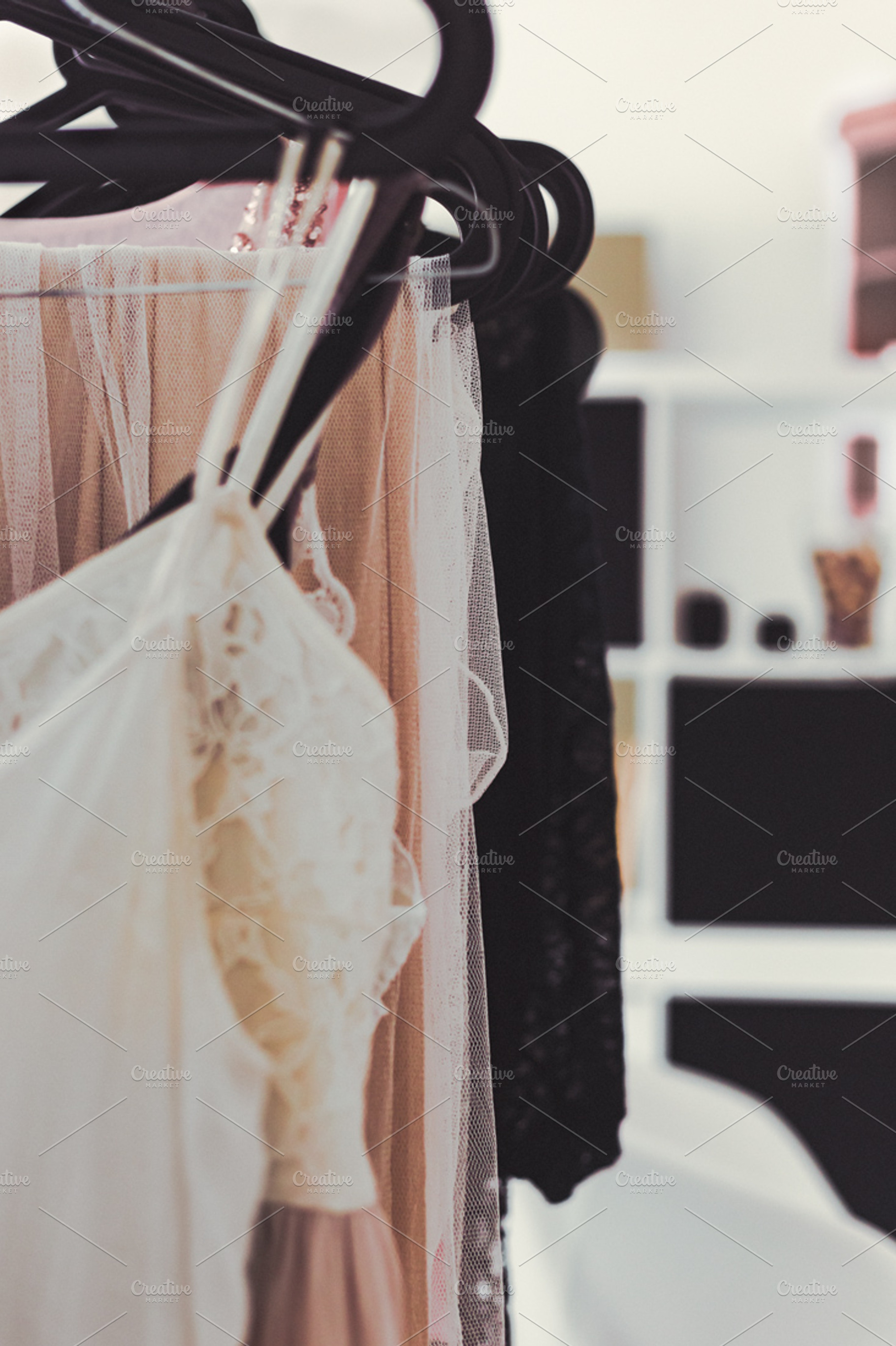 Luxury clothes hanger featuring beauty, fashion, and luxury, a Beauty & Fashion Photo by ColorLight Photography