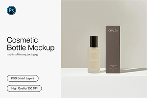Luxury Cosmetic Bottle Mockup