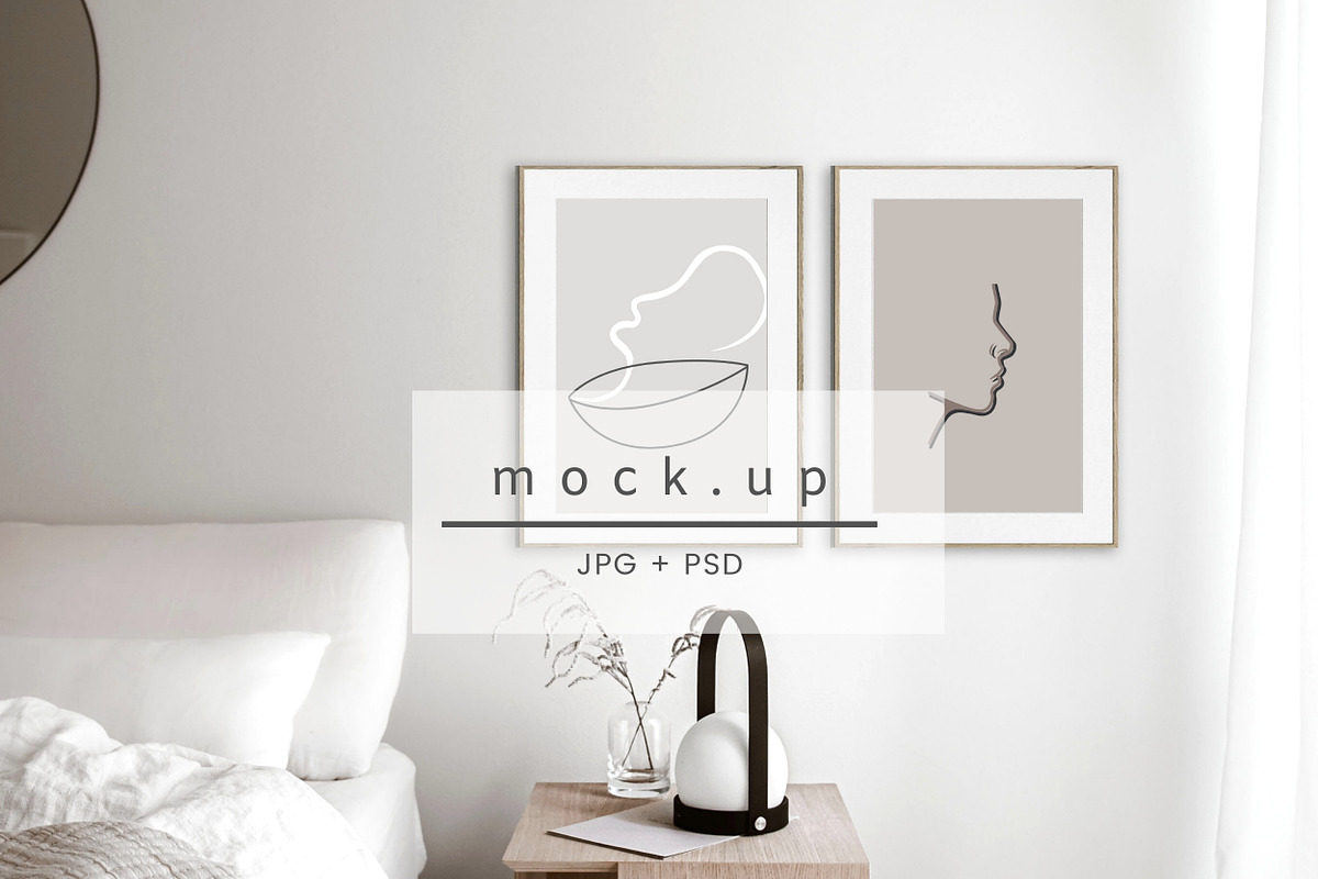 Mockup, double frame mockup, a Print Template by VISTYLE STUDIO (Photo 1 of 2)