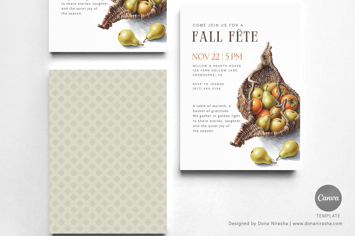 Fall Fete Invite Canva Temp - 20, a Marketing Template by BloomToLife By Dona (Photo 2 of 5)