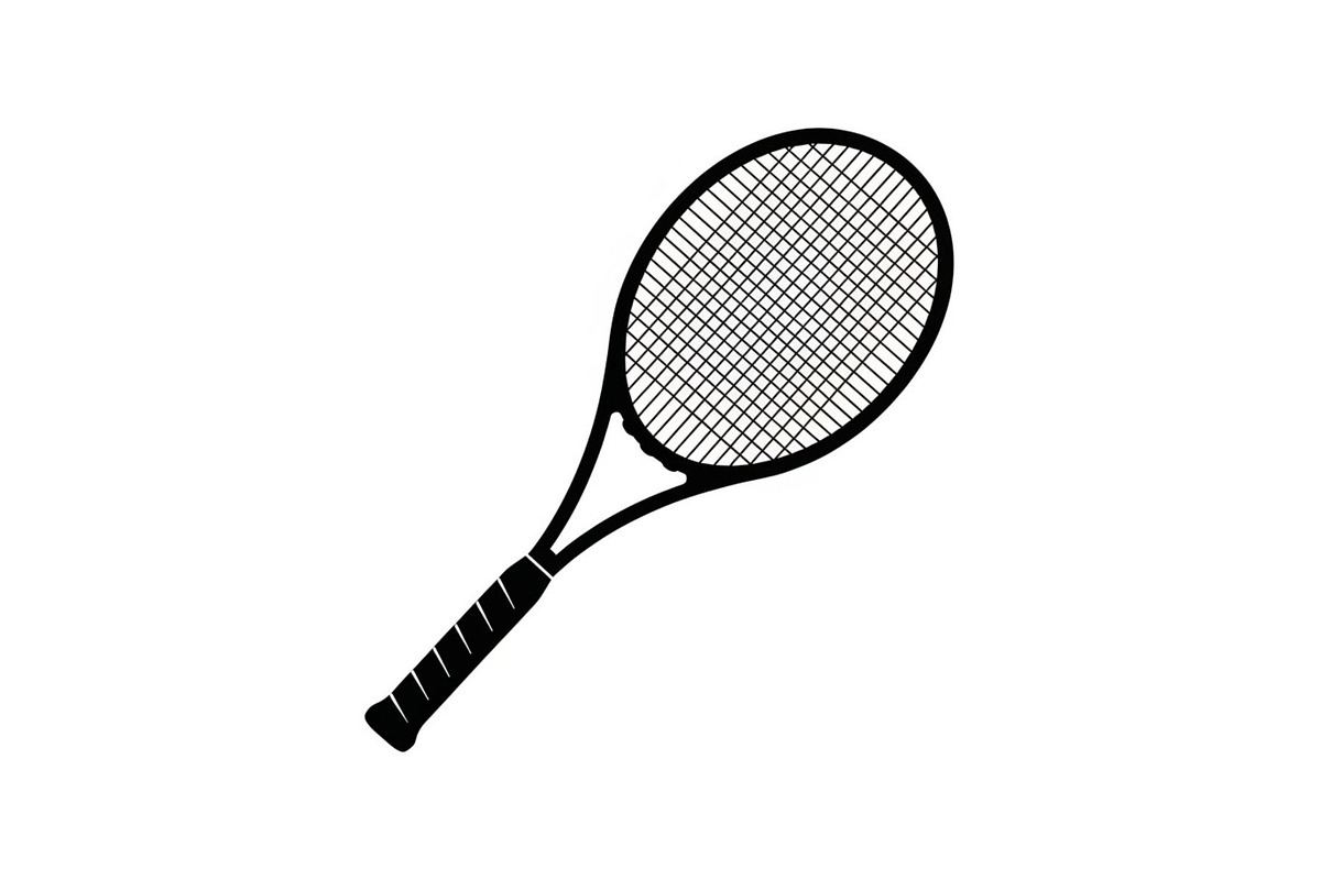 Tennis Racket Icon Silhouette Bundle, an Illustration by Designs_River (Photo 37 of 51)