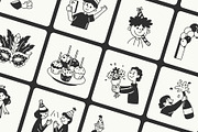 Birthday Doodles Collection, an Outline Icon by Vectors Market (Thumbnail 6 of 8)