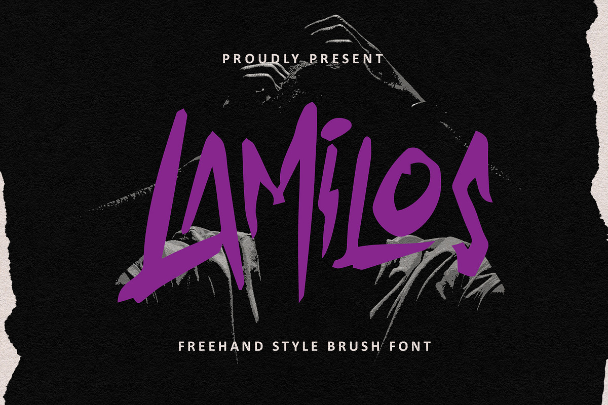 Lamilos Authentic Freehand Style, a Handwritten Font by Maulana Creative (Photo 1 of 7)