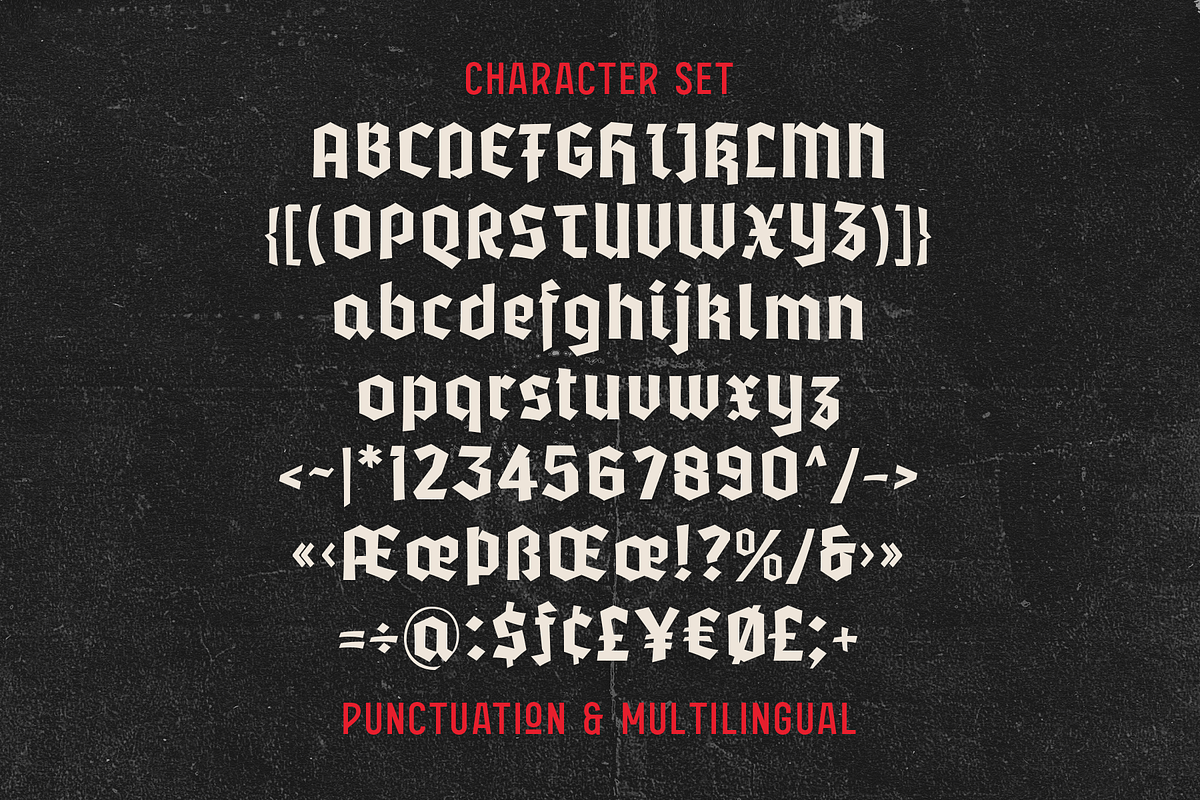 Glofters Blackletter Display Font, a Blackletter Font by Martype Co (Photo 11 of 11)