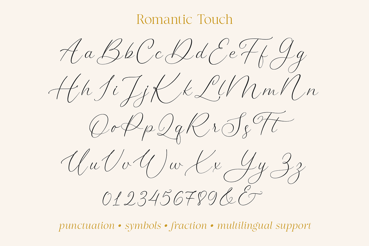 Romantic Touch, a Handwritten Font by Larin Type Co. (Photo 11 of 12)