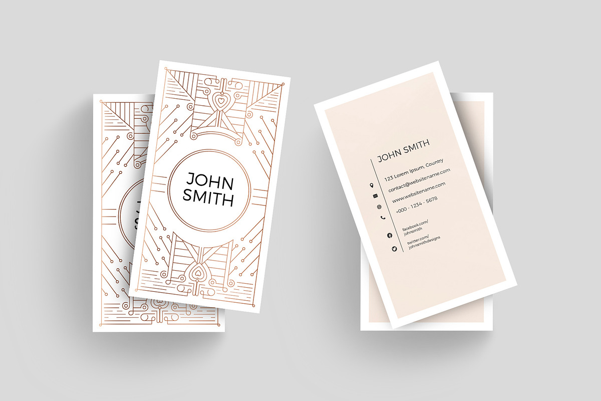 Art Deco Business Card Template, a Business Card Template by RCDesigns (Photo 1 of 3)